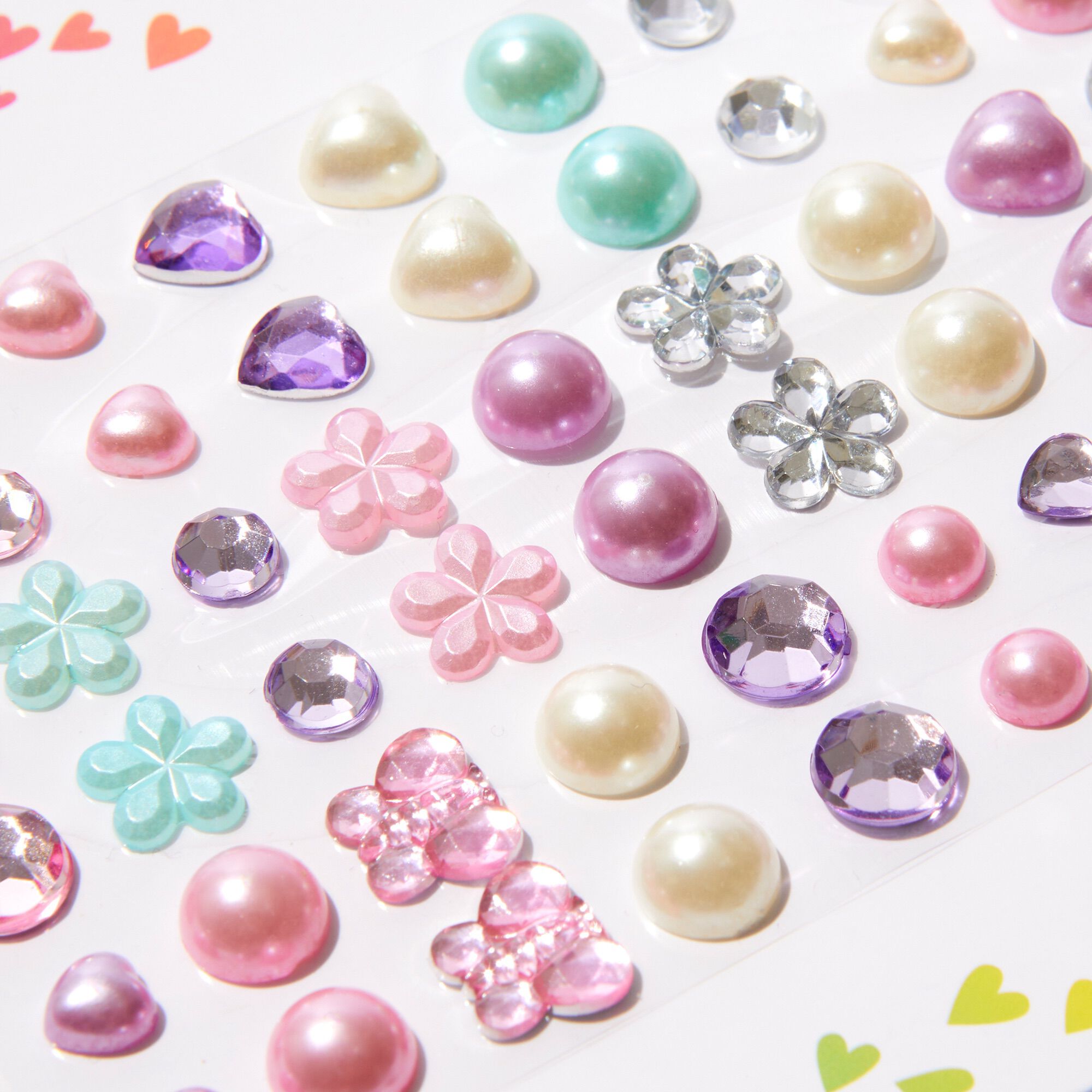 Claire's Club Pearlized Stick-On Earrings - 30 Pack,
